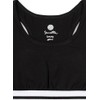 Sanetta Bustier Schwarz Reggiseno Sportivo, Super Black, 140 cm Bambina