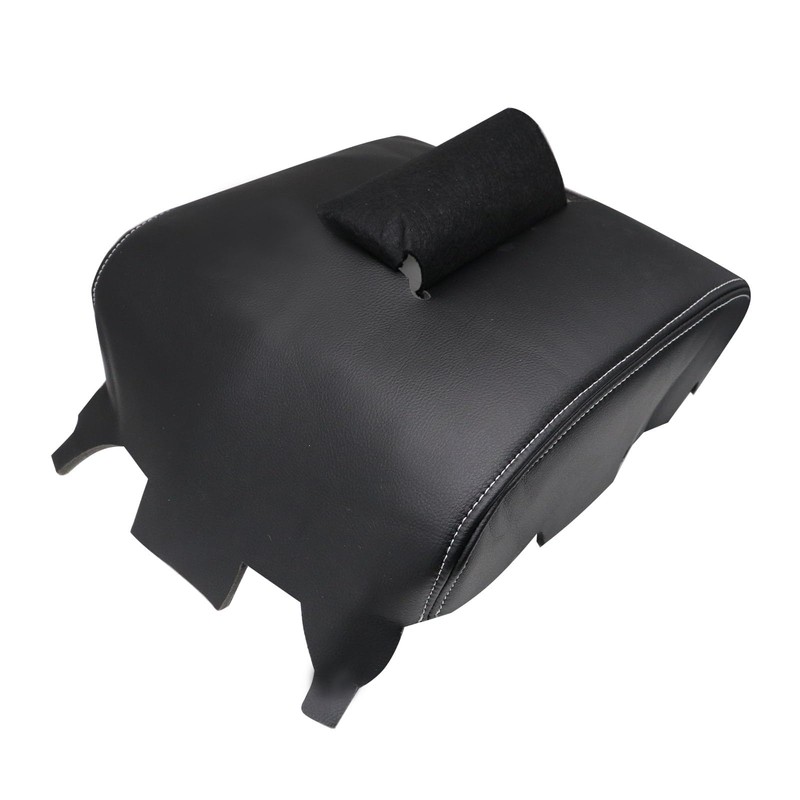 NLQR Center Console Lid Armrest Cover Black Compatible with Chevy