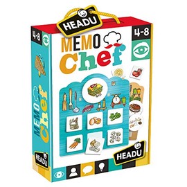 Headu - Memo Chef - Educational Game for Children from 4 to 8 Years, Multi-Colour