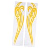 ULTECHNOVO 1 Pair Flame Decals for Car Hood Weatherproof Vinyl