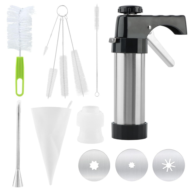 Churros Maker Machine Stainless Steel Churros Gun Kit 3-in-1 Multifunctional