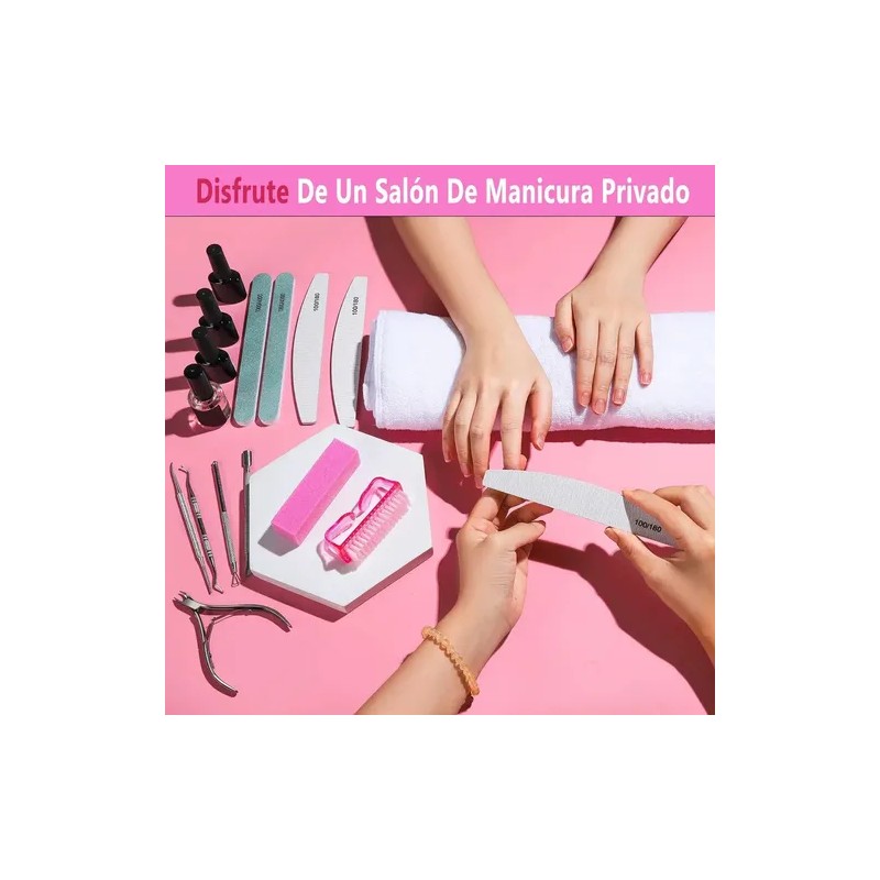 12 Pcs Limas Para Uñas Manicure Y Limas Para Uñas