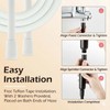 Silicone Shower Hose with Spare Washers, Anti-Kink Designed Replacement Handheld