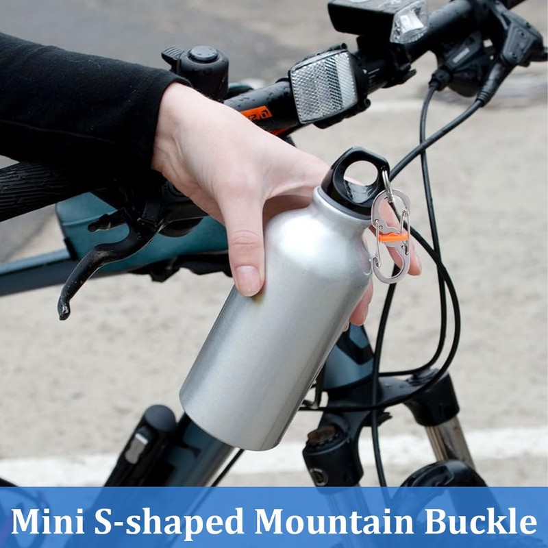 4 Pack Carabiners, Key Carabiners, Carabiner Hooks, Small Carabiners, S-shaped