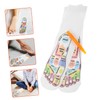 Healvian 1sets Reflexology Socks Acupoint Chart for Foot Massage Acupressure