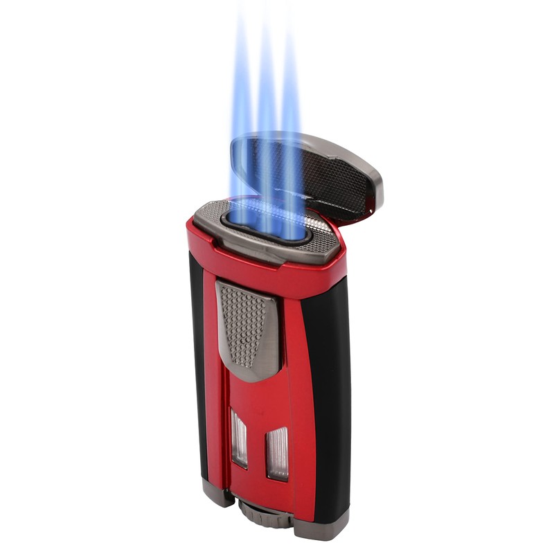 Xikar HP3 Inline Triple Flame Cigar Lighter, Attractive Gift Box,