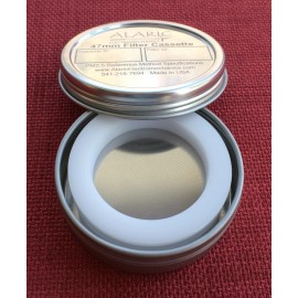 Alaric Electromechanics Inc. 47mm Filter Cassette For Air Particulate Samplers, With Transport Can