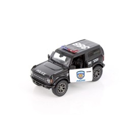 KINSMART 2022 Ford Bronco Police Diecast Mode1 car 1:34 Scale BLACK 5" (NO BOX)