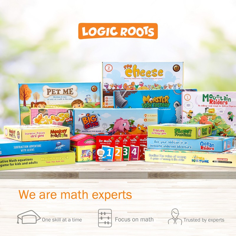 Logic Roots Cloud Hoppers Addition and Subtraction Game - Fun
