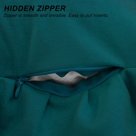 JIUZHEN Throw Pillow Covers with Ruffles, Soft Solid Decorative Velvet Pillow Covers for Couch Sofa Bed, Home Decor Cushion Case for Living Room and Bedroom, Pack of 2, 16 x 16 Inches, Teal