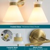 WOSHITU Gold Bathroom Light Fixtures: Modern Vanity Lighting Fixtures 2