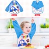 12 Pack Toddler Art Smock,Small Waterproof Bib,Kids Painting Aprons,Children Apron