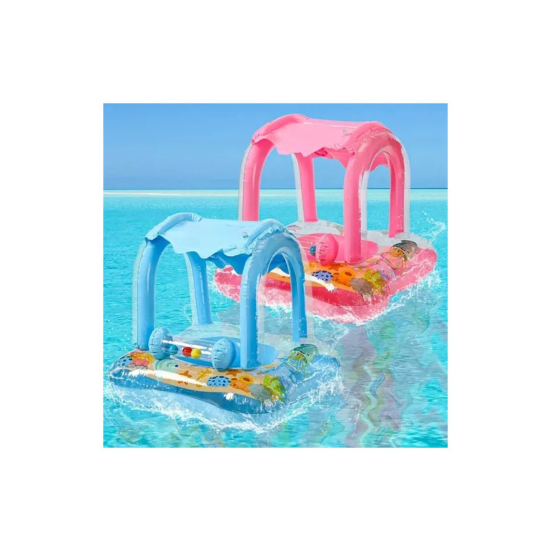 Flotadores Salvavidas Inflable Infantil Con Techo Para Bebé