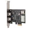 PCI -E 1X to 3-port 1394A (2 out of 1)
