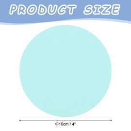 Rebower 50 Sheets Circles Cutouts Paper, 4 Inch Round Origami Cardstock Construction Paper, [for Arts DIY Crafts Art Bulletin Board Decorations ] Light Blue