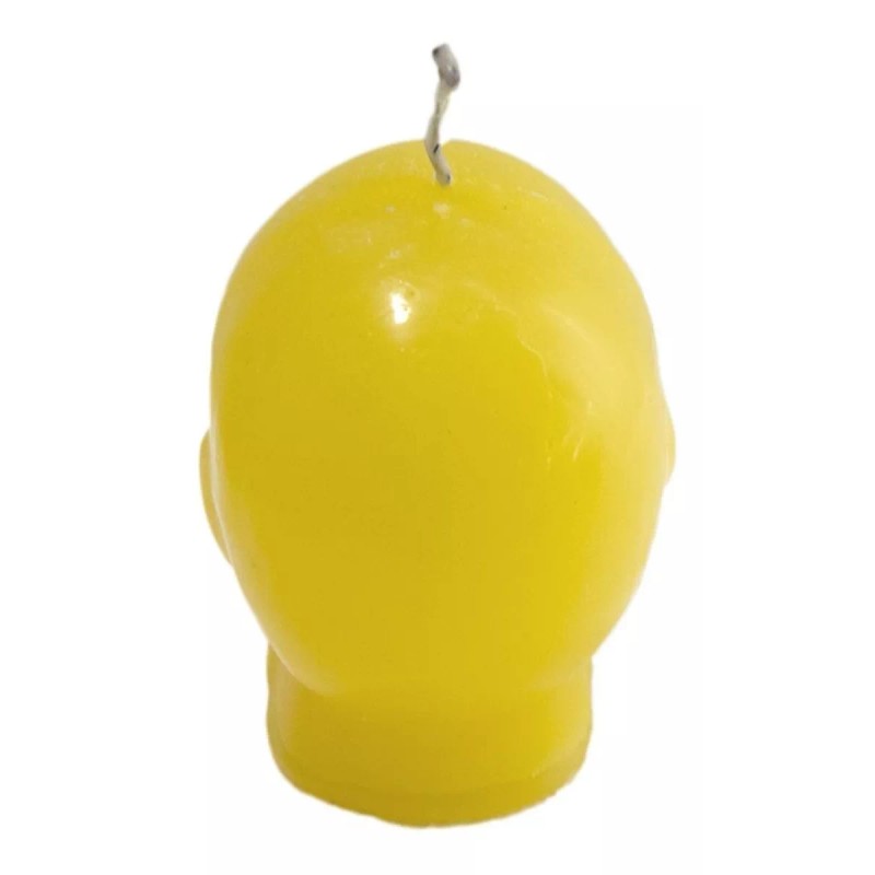 CEB Veladora De Cráneo Grande Amarillo