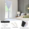RYB HOME 100% Blackout Self Adhesive Portable Blackout Curtain, Greyish