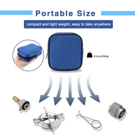 Caudblor Camping Stove with Butane Adapter - Lightweight Backpacking Stove for Hiking & Travel