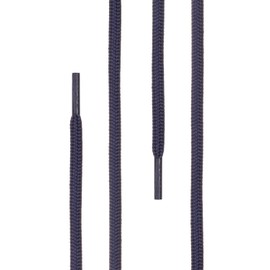 Di Ficchiano Round Shoelaces for Business, Sports and Leather Shoes, Tear-Resistant All-Round Laces, Diameter 3 mm, Lengths 60 cm - 130 cm, 25 Colours Made in Europe, blue