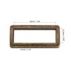 sourcing map Metal Rectangle Ring Buckles 32x12.5mm for Bags Belts