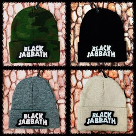 BLACK SABATH BLACK PATCHED BEANIE (CAMO, GREY, BEIGE)  NECKLACE