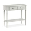 Leick Home Coastal Console Table, Solid Wood, 2 Storage Drawers,