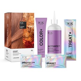 IGK Permanent Color Kit Copper Cola - Dark Copppery Blonde