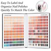 Professional 308 Nail Color Chart Book with 120 Pcs False