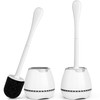 Toilet Brush 2 Pack, Toilet Bowl Brush with Ventilated Holder