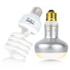 REPTIZOO Reptile Heat Lamp Bulb and UVB 10.0 Reptile Light