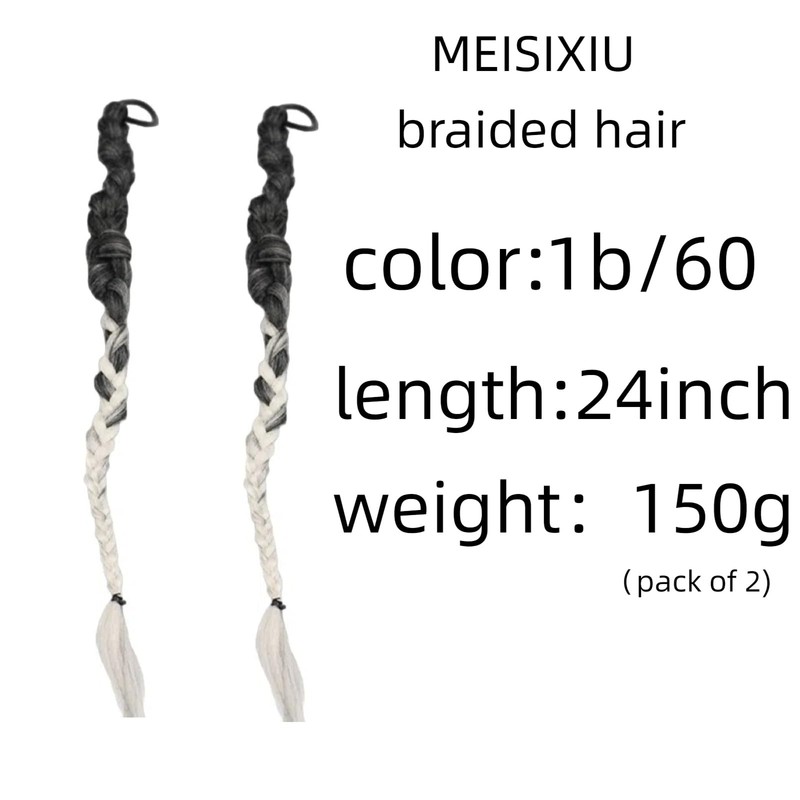 Braided Hair Extension 24inch Length (1b/60)