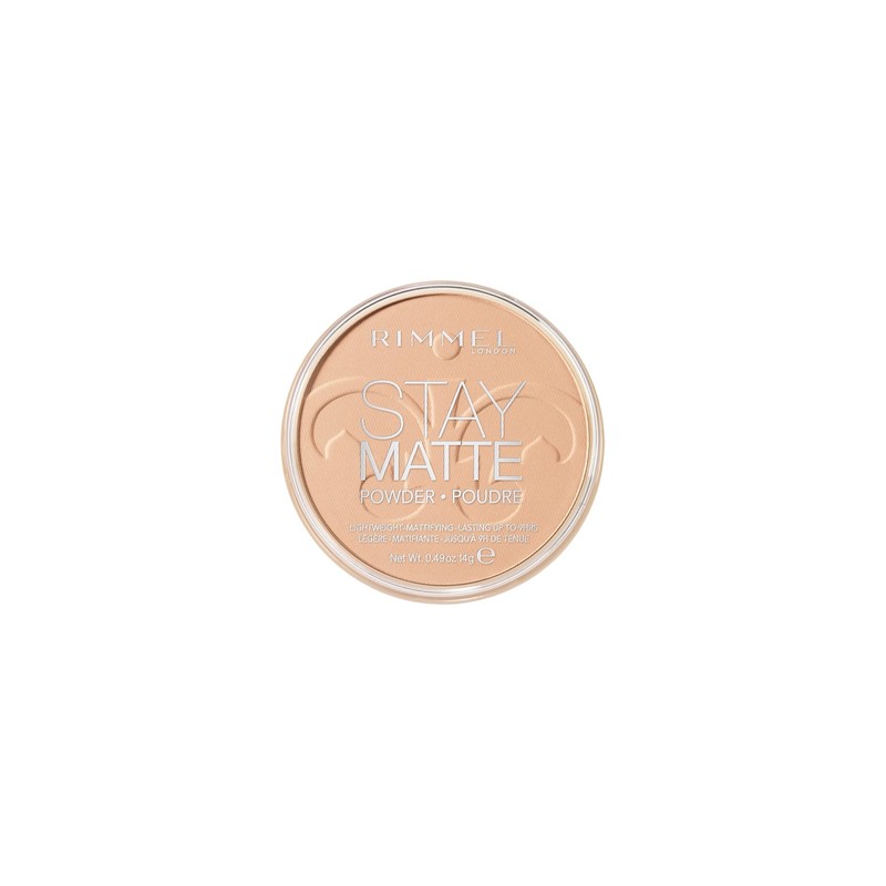 Rimmel London Stay Matte 004 Sandstorm - Polvo prensado, ligero,
