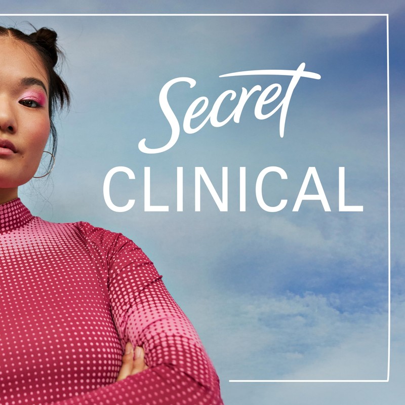 Secret Clinical Strength 100HR Sweat & Odor, Invisible Solid Antiperspirant