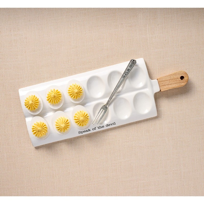 Mud Pie Egg and Oyster Serving Trays (Egg Tray)