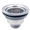 CENPEK 2pcs Kitchen Sink Drain Strainer Assembly, Stainless Steel Sink