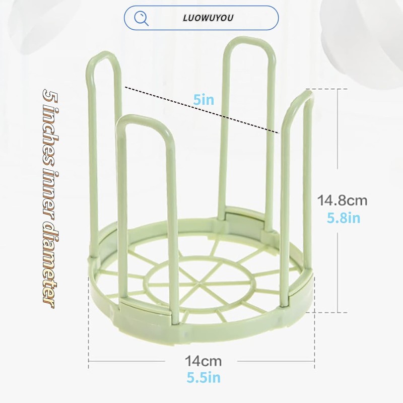 White Dinnerware Bowl Plate Racks and Holder Plastic Drain Rack