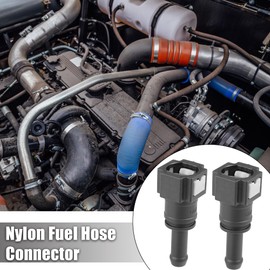 X AUTOHAUX 2pcs Fuel Hose Quick Connect Straight for 5/16 to 5/16 Rubber Tubing