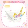 FRIDAY NIGHT Unicorn Paper Snack Trays 24 Pcs Cartoon Pattern