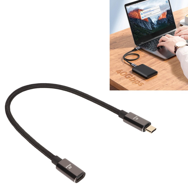 USB C to USB C Cable Type C USB4.0 Data