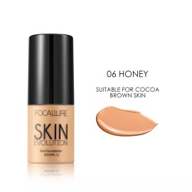 Focallure, Skin Evolution Liquid Foundation - 06-Honey