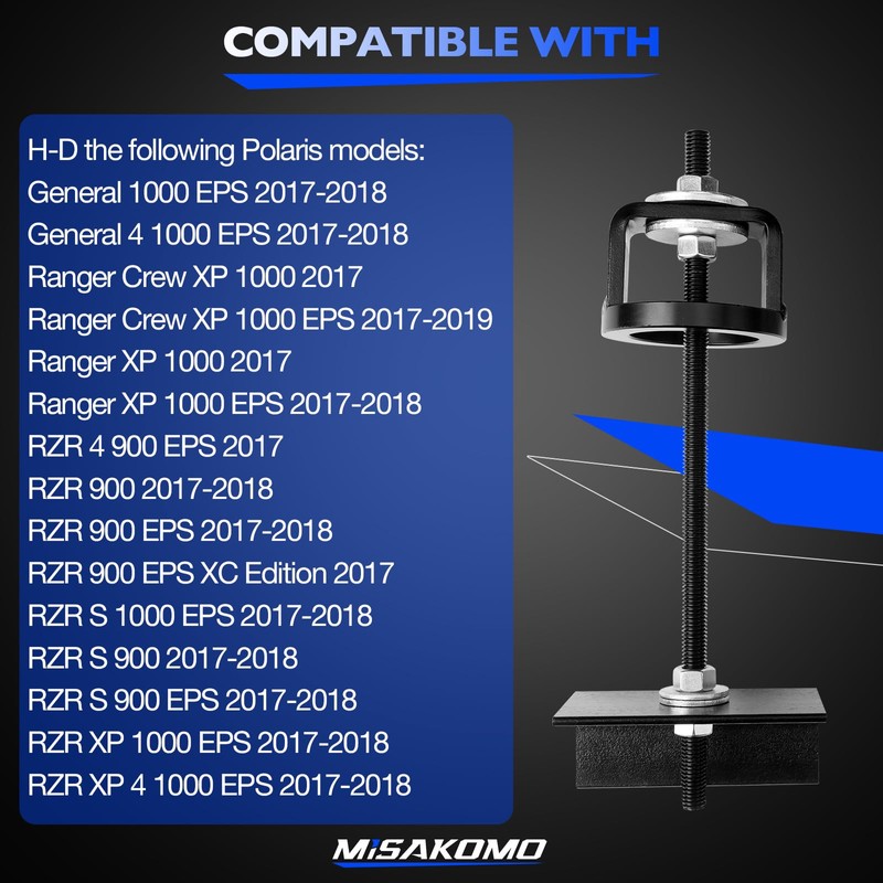 Misakomo Secondary Clutch Compression Tool, Compatible with 2017-2018 Polaris General