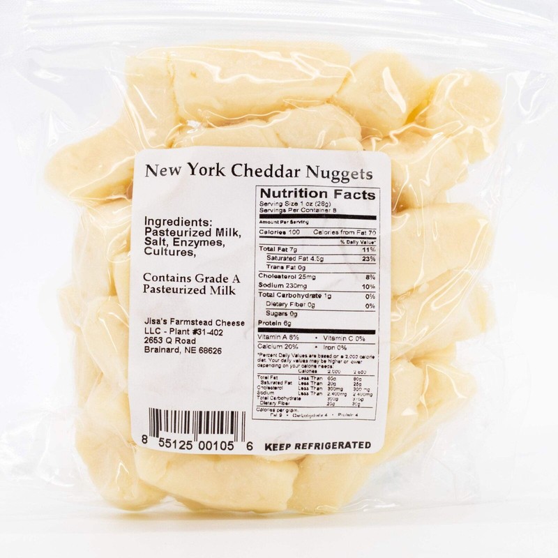Jisa's Farmstead Cheese New York Cheddar Cheese Nuggets | Pack