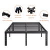 COMASACH 16 Inch Bed Frames Queen Size 3500 lbs Heavy