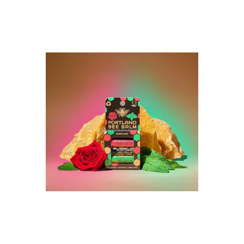 Bálsamo Labial Portland Bee Balm, Totalmente Natural, Hecho