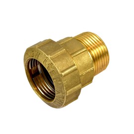 Agora-Tec® Brass Fitting Coupling 32 mm x 1 Inch Male Thread (33.3 mm) for PE Pipe 32 mm
