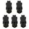 5Pcs IEC320 C6 to C7 Receptacle Connector Power Adapter Supply