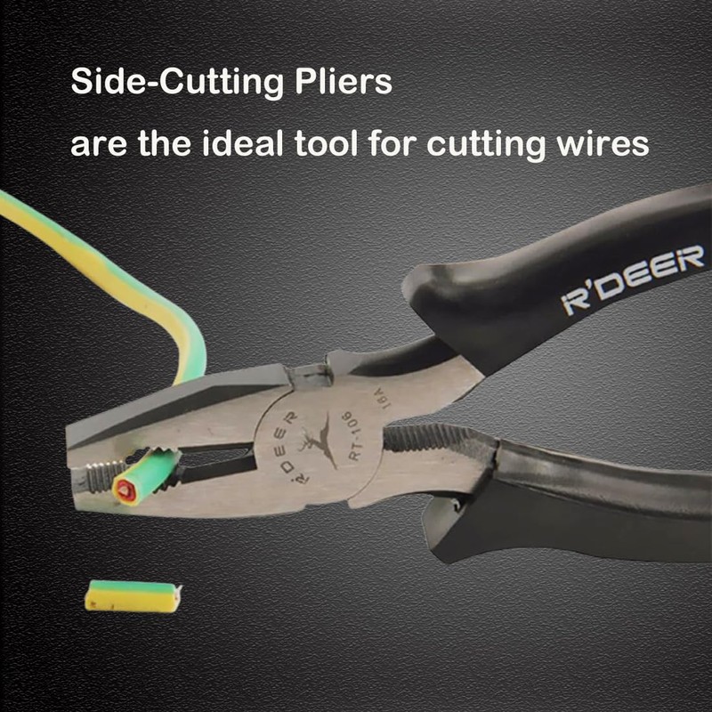 Rongon PRO Linesman Pliers Linesmans Combination Pliers Tools 8-Inch Side-Cutting