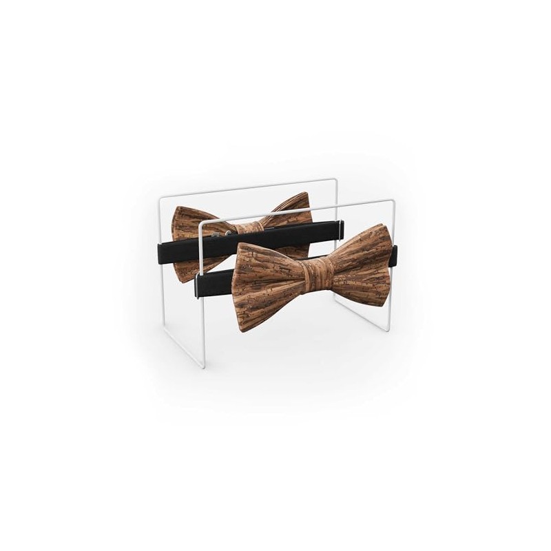 MAY-TIE Herren Fliege aus Kork | Holz Braun | Vegane