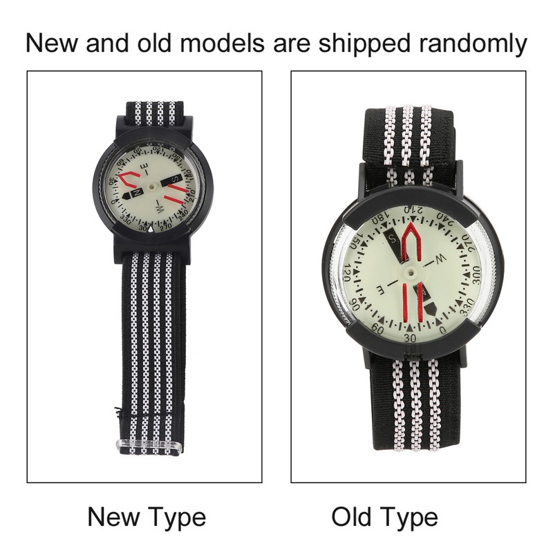 Outdoor Waterproof Compass Luminous Adjustable Dial Watch for Camping Diving