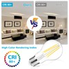 Ascher 60 Watt Equivalent, E26 LED Filament Light Bulbs, Daylight
